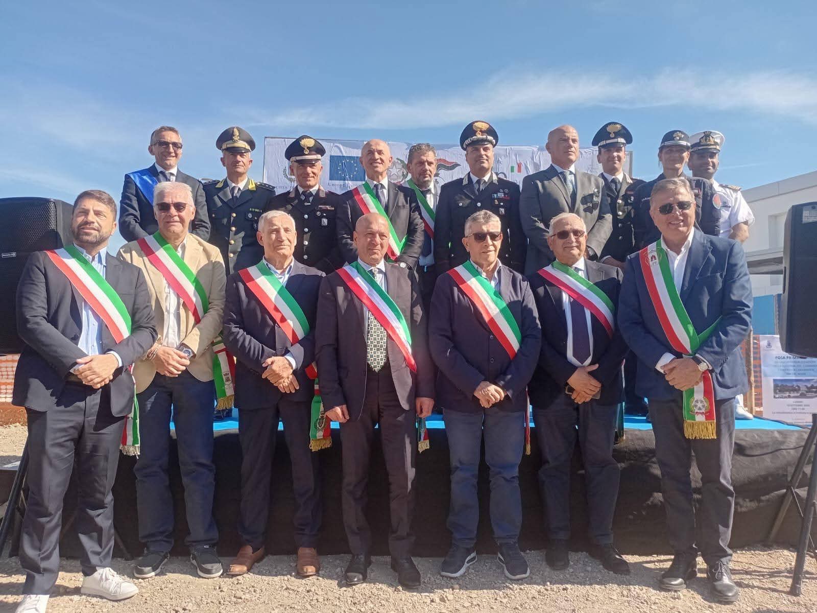 Inaugurazione prima pietra caserma Agropoli